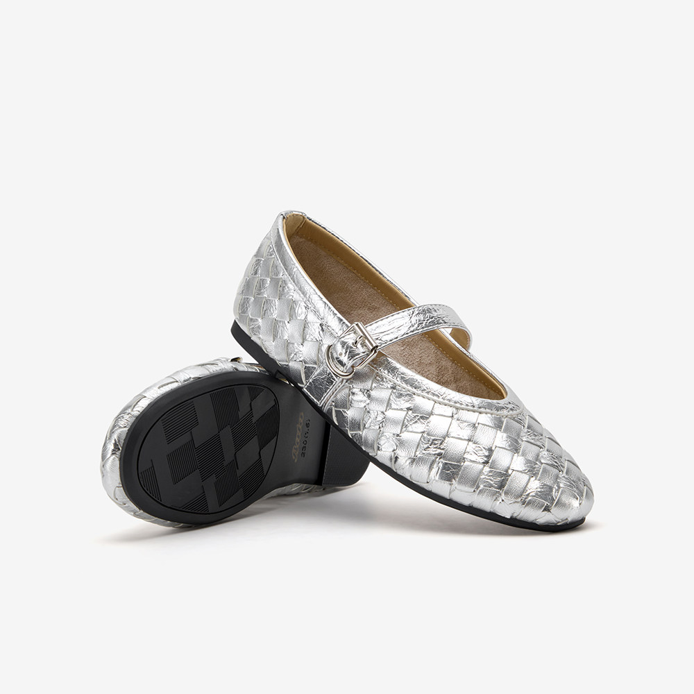 Bata玛丽珍鞋女2026春季新款舒适通勤时尚浅口编织单鞋29101AQ6,淘宝优惠券,粉丝福利购,淘宝优惠卷