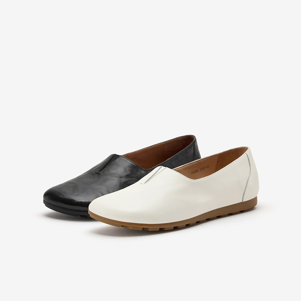 Bata深口单鞋女2026春季商场新款通勤百搭休闲羊皮一脚蹬73096AA6,淘宝优惠券,粉丝福利购,淘宝优惠卷