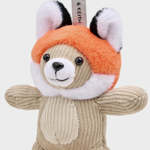 CHARLES&KEITH挂件CK8-12030004灯芯绒小熊公仔钥匙扣包挂春夏 - 图3