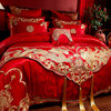 Bed flag bed tail towel festive wedding bed accessories