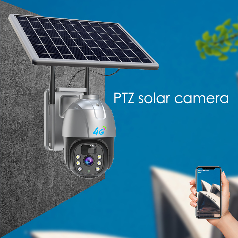 华为智选4G太阳能监控摄像头厂家无网络wifi的户外监控摄像机PTc-图2