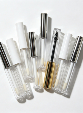 BT711B唇釉瓶空瓶diy唇釉口红 白色盖透明瓶唇彩分装瓶容量1.2ML