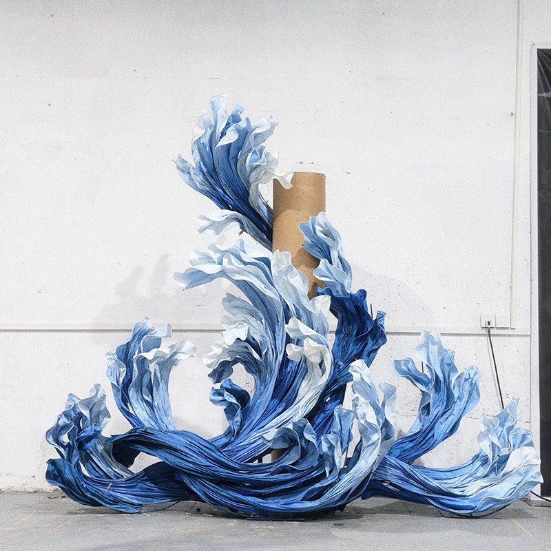 巨型婚庆DIY纸花手揉纸艺花瓣大型褶皱造型飘带舞台背景装饰花艺,淘宝优惠券,粉丝福利购,淘宝优惠卷