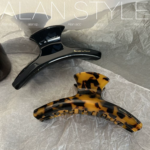 Изогнутая большая заколка-крабик, заколка для волос, акула, японские и корейские, Южная Корея, французский стиль