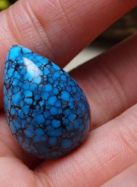 湖北原矿乌兰花瓷釉级水滴吊坠