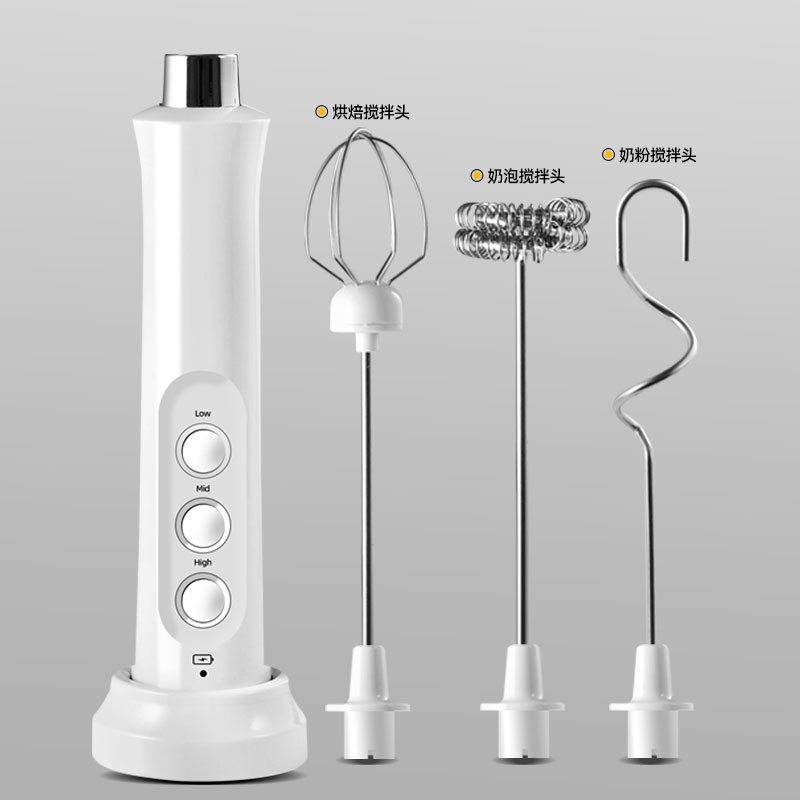 咖啡打奶泡器打蛋器具手持充电动迷你搅拌棒冷热牛奶打发器奶泡机 - 图2