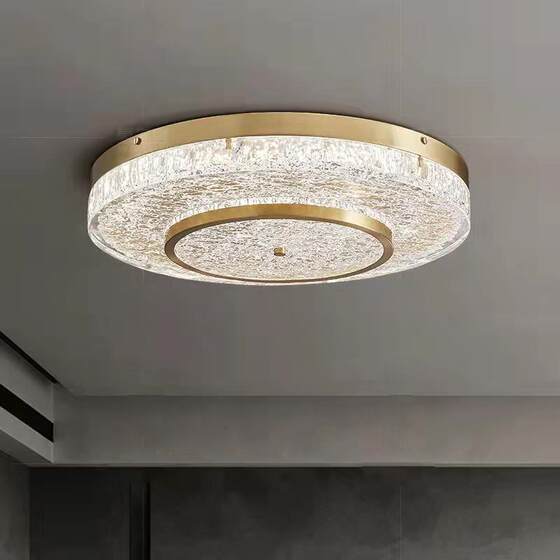 All-copper resin master bedroom room light luxury ceiling lamp