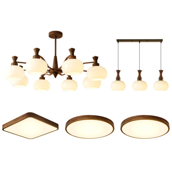 Medieval style living room chandelier American retro atmospheric main light