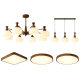 Medieval style living room chandelier American retro atmospheric main light