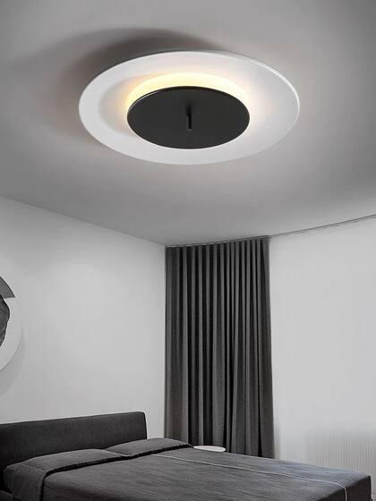 Nordic macaron flying saucer ceiling lamp study entrance light