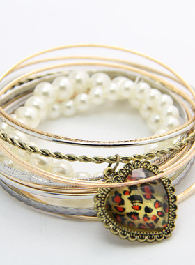 海边度假波西米亚风多层手饰品