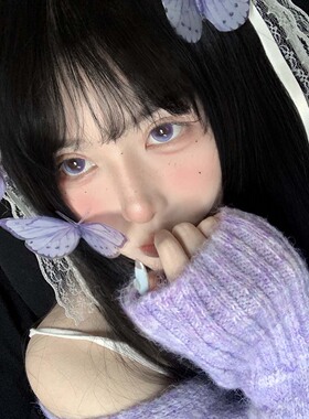 韵味紫色蝴蝶兰头饰刘海发夹花花