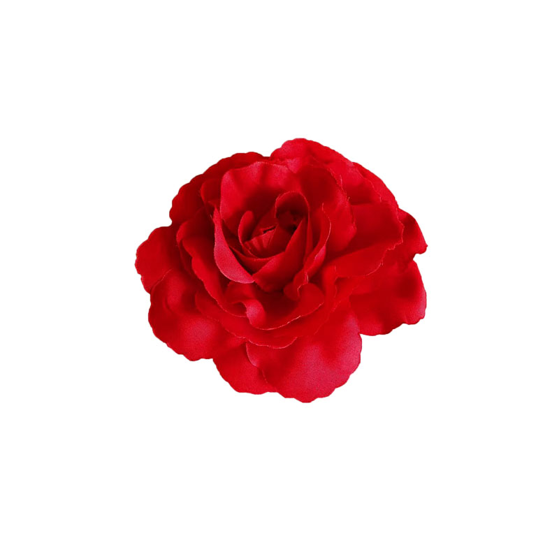 裴珠泫同款红色玫瑰花朵发夹头花发饰头卡子写真拍照头饰网红边夹 - 图3
