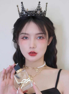 网红同款复古吊坠短女欧美珍珠