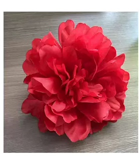 刘亦菲同款红色玫瑰头花朵发卡子