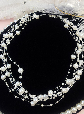 新娘多层日韩风项圈短款脖子饰品