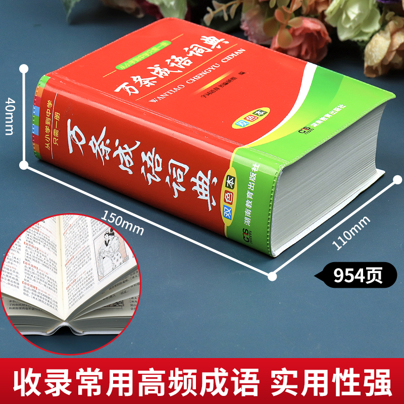 万条成语词典小学生专用人教版非新华成语词典中华成语辞典四字成语词典大全小学语文多功能现代成语积累带解释成语大词典出版社