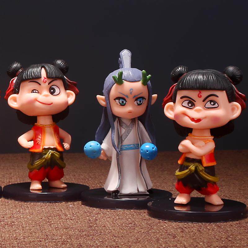 哪吒手办之魔童公仔闹海 敖丙电影同款 潮玩手办可爱桌面车载摆件