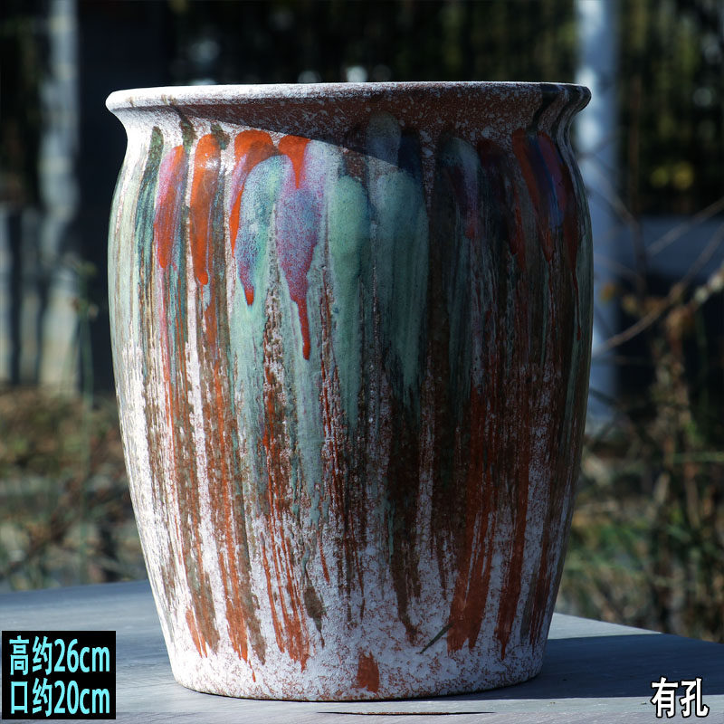 透气三角梅花盆粗陶家用老桩陶盆透气绣球月季花盆高筒陶土盆复古,淘宝优惠券,粉丝福利购,淘宝优惠卷