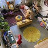 Where are the fish? Trippy optical illusion polka dot rug