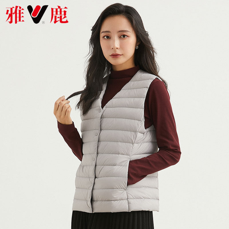 雅鹿轻薄羽绒服2020年新款冬马甲 雅鹿宝腾羽绒服