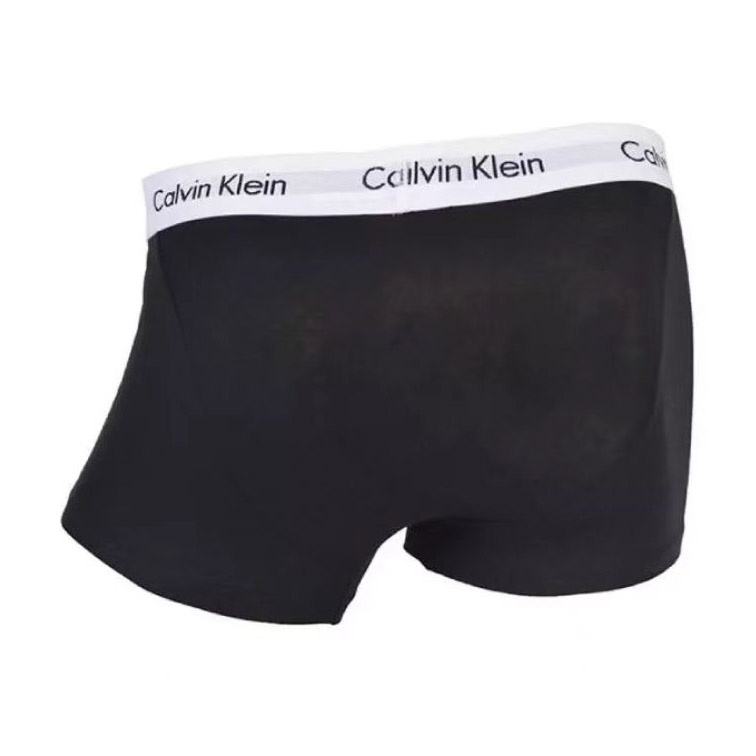 Calvin Klein CK 凯文克莱男士棉质平角内裤 三条装 U2664G-998 - 图1