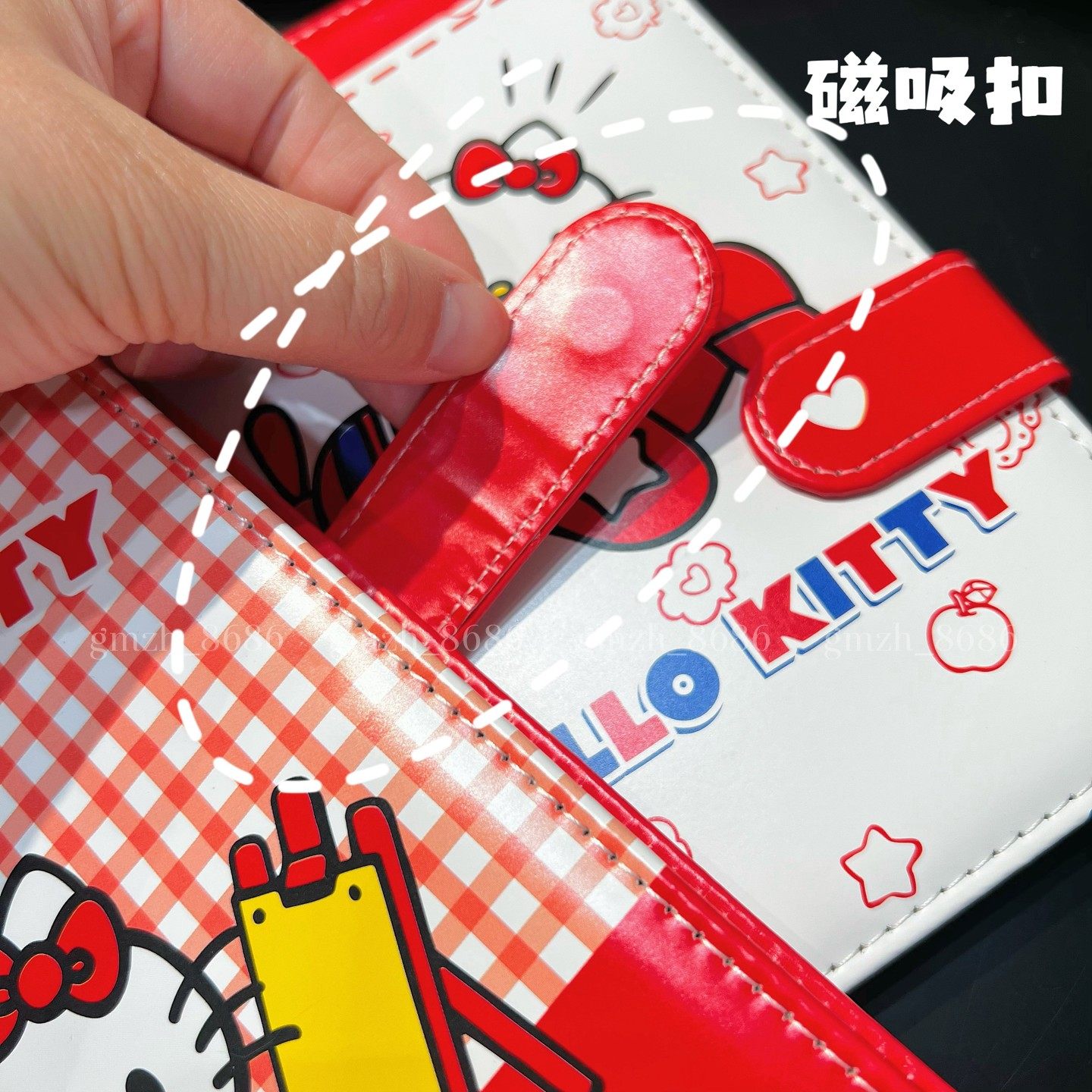 包邮】正版卡通凯蒂猫笔记本全彩内页记事本80页B6彩页皮面磁扣本,淘宝优惠券,粉丝福利购,淘宝优惠卷