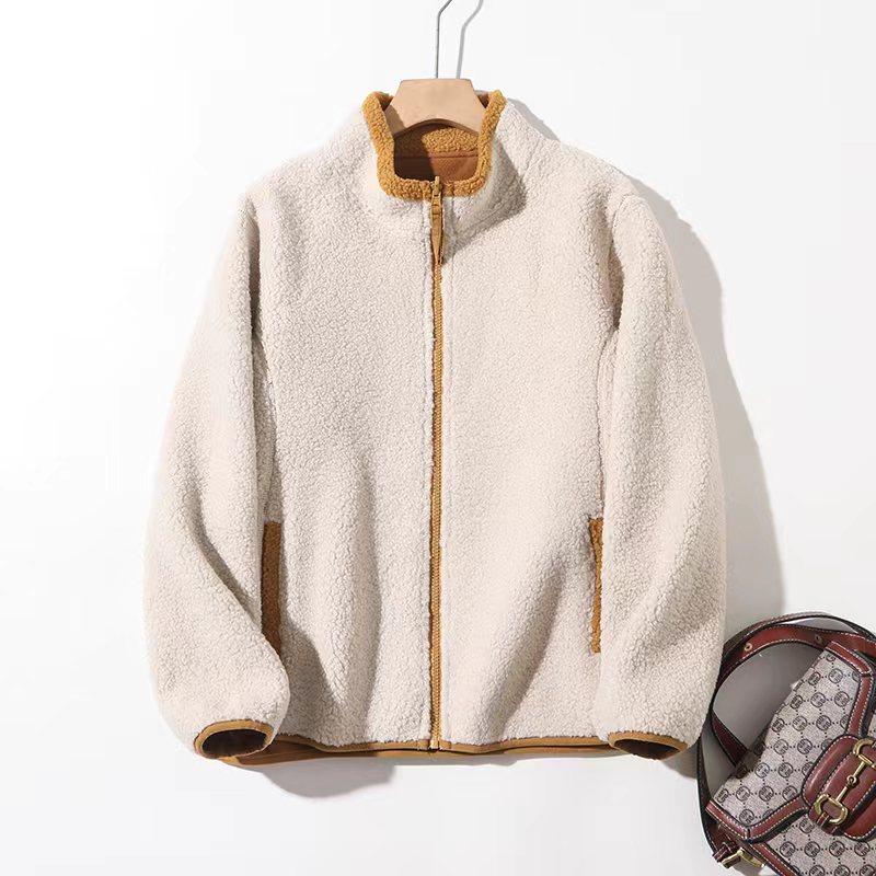 暖炉颗粒!冬新款双穿羊毛颗粒暖绒保暖简约防风立领厚外套7718-1,淘宝优惠券,粉丝福利购,淘宝优惠卷