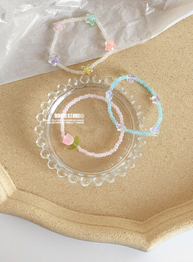 女串珠秋日氛围感郁金香手链