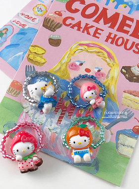 女树脂塑料卡通千禧童趣辣妹戒指