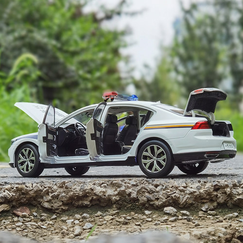 一汽大众 1:18 全新迈腾B8 POLICE 警车 MAGOTAN轿车汽车模型车模 - 图2