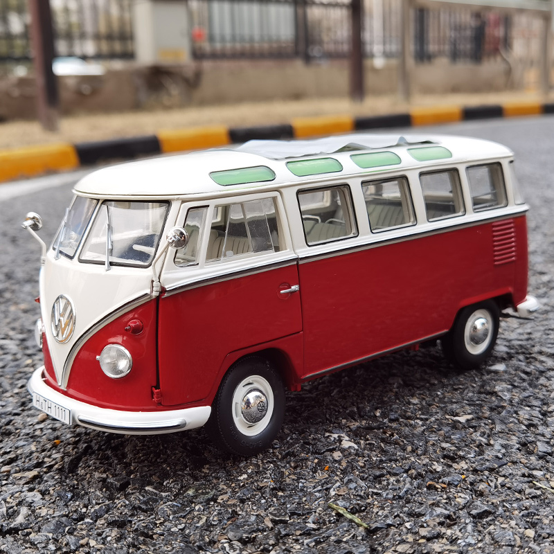 Schuco舒克1:18 VW Samba 大众T1 面包车合金汽车模型车模收藏 - 图0