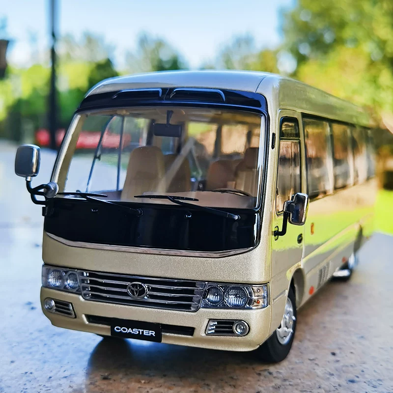 Оригинал 1:24 TOYOTA Coaster COASTER бизнес-автомобиль модель украшение