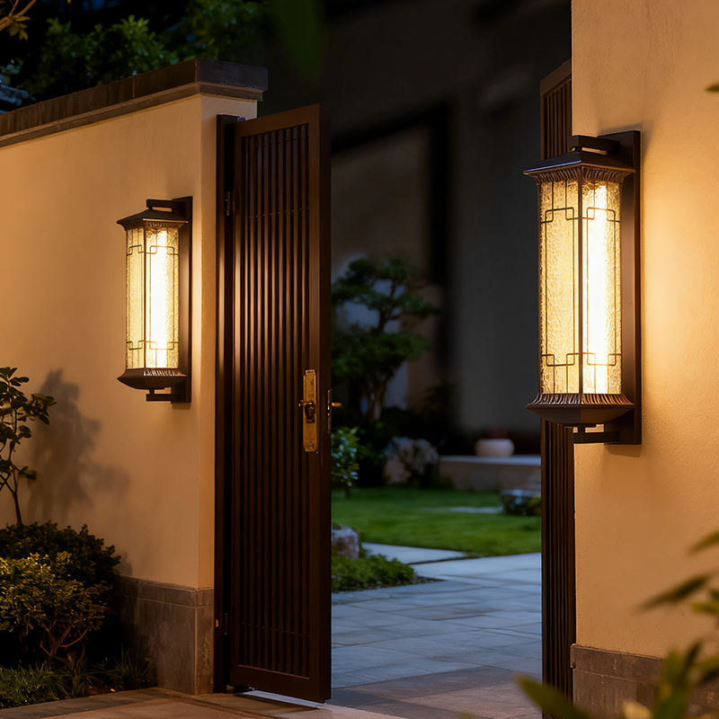 太阳能户外壁灯防水庭院灯室外墙别墅大门口柱子新中式复古露台灯,淘宝优惠券,粉丝福利购,淘宝优惠卷