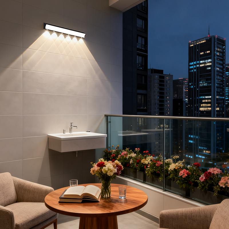 太阳能壁灯户外防水别墅庭院室外照明洗墙灯花园阳台露台氛围射灯,淘宝优惠券,粉丝福利购,淘宝优惠卷