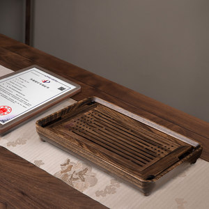 汉唐实木茶盘客厅家用简约干泡台茶托盘现代功夫茶具套装茶台茶海