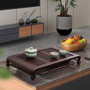 汉唐茶具茶盘客厅家用高档实木小茶台红木功夫茶托盘套装储水茶海