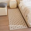 French cream style carpet bedroom bedside blanket master bedroom long strip floor mat in front of the bed high-end room loop velvet foot mat