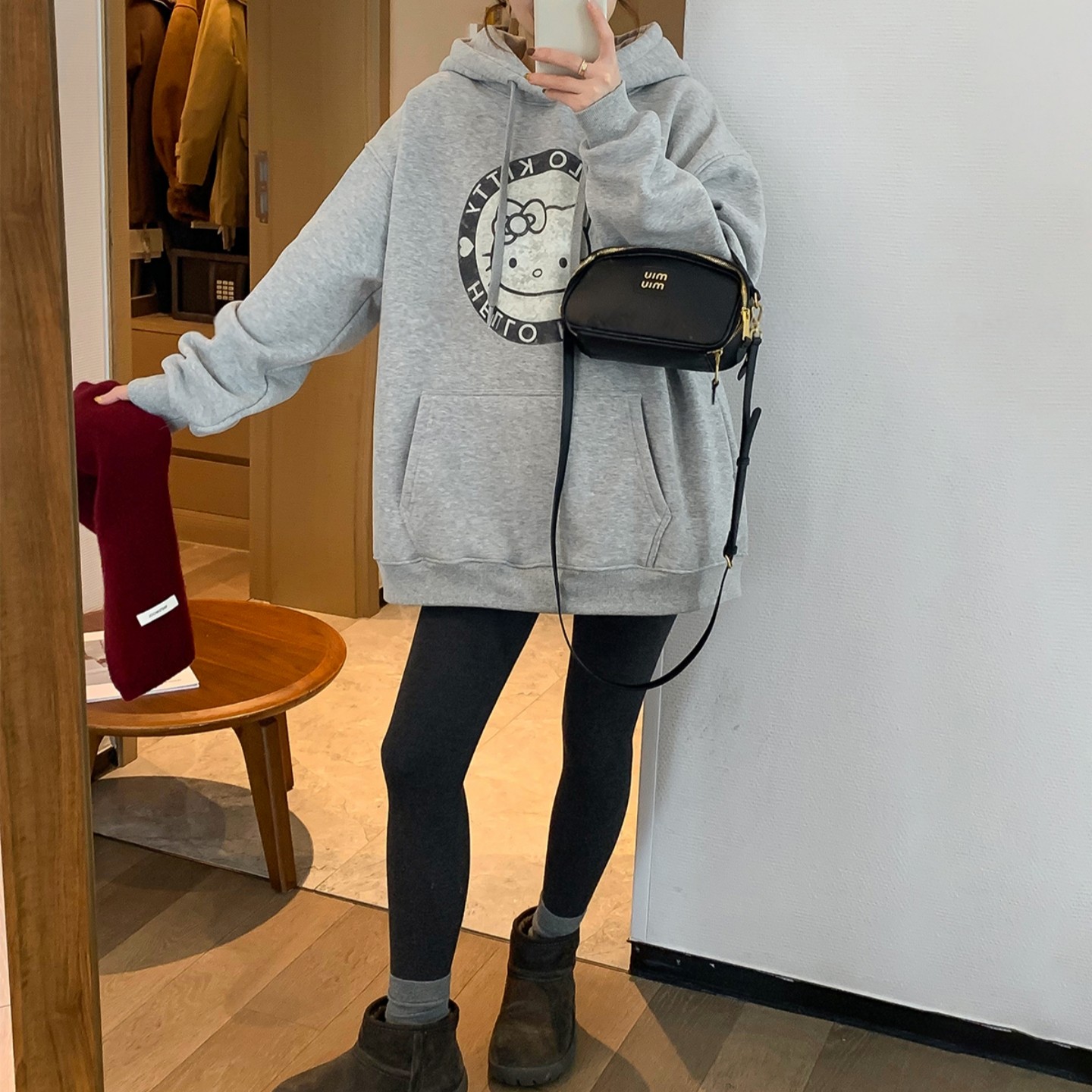 巨好看灰色毛呢阔腿短裤女大码胖mm2025秋冬新款高级感小个子裤子,淘宝优惠券,粉丝福利购,淘宝优惠卷