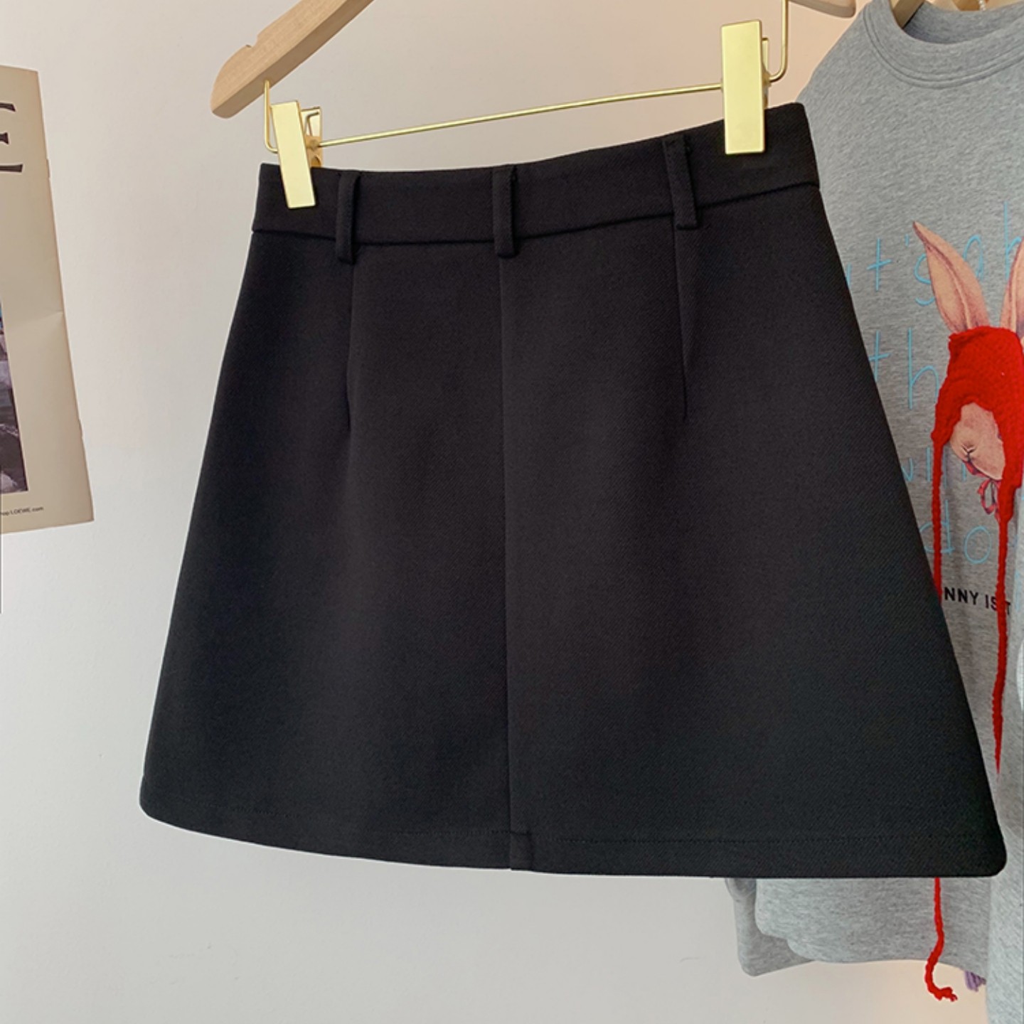 大码女装高腰黑色毛呢超好看冬装半身裙灰色百褶裙胖mm显瘦短裙子,淘宝优惠券,粉丝福利购,淘宝优惠卷