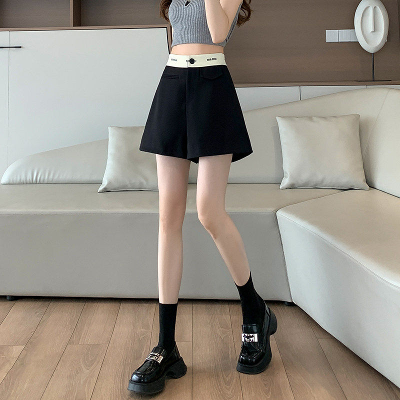 小个子高腰短裤女春季薄款2026年新款显瘦休闲a字黑色三分阔腿裤,淘宝优惠券,粉丝福利购,淘宝优惠卷