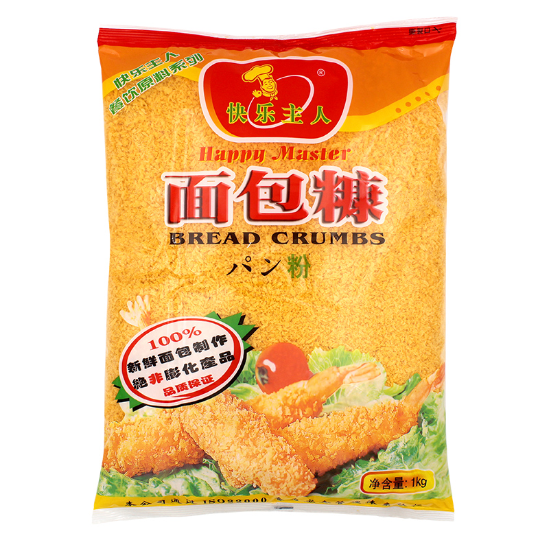 快乐主人面包糠面包屑炸鸡粉鸡排猪排油炸牛排香酥裹脆皮粉面包糠 - 图3