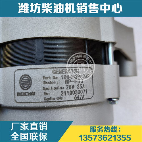 WP-FDJ发电机1004839624扬州潍柴WP2.3船用柴油发动机发电机组 - 图1