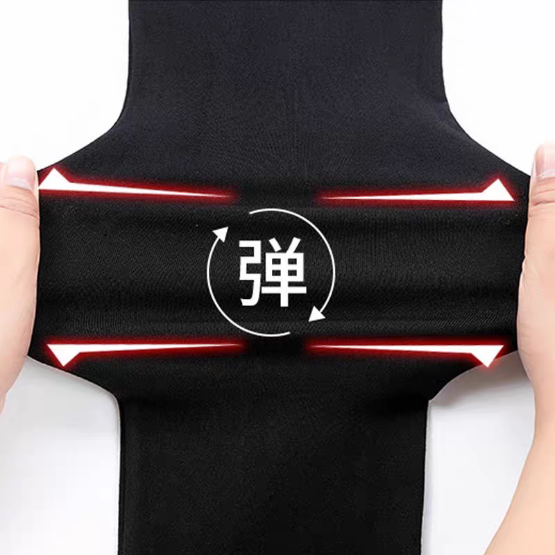 黑色加绒打底裤女秋冬特厚东北保暖棉裤踩脚胖mm大码光腿神器一体 - 图3