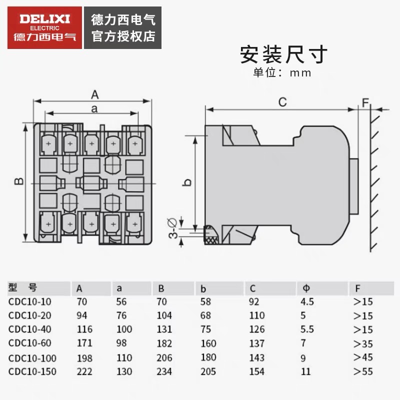 德力西交流接触器CDC10 CJT1-10A  20A 40A 三相380V CJ10接触器