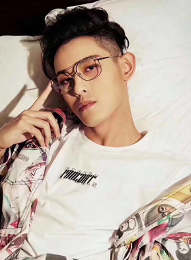 圆脸菱形韩版同款眼镜