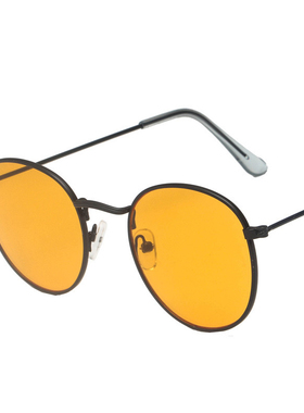 权志龙同款复古金属大框太阳镜