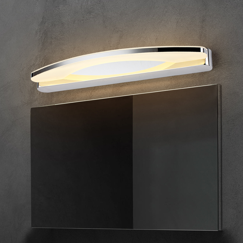胜保罗 LED镜前灯时尚简约浴室卫生间不锈钢镜灯防雾防潮壁灯 - 图1