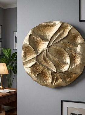 中式复古大理石底座金属编织摆件