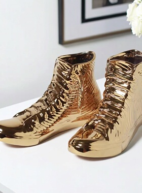 简约现代电镀金网球鞋套装饰品